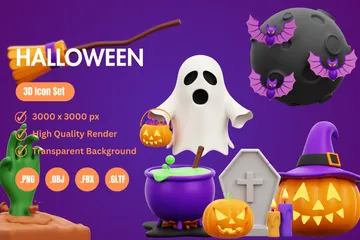 Halloween 3D Icon Pack