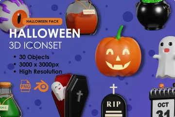 Halloween 3D Icon Pack