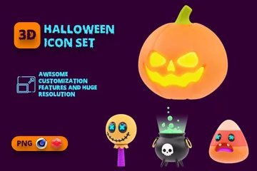 Halloween 3D Icon Pack