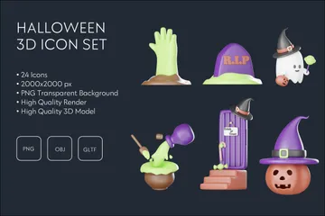 Halloween 3D Icon Pack