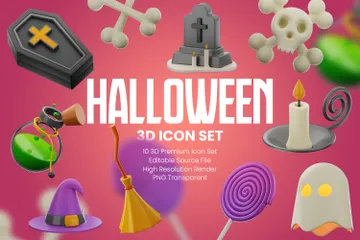 Halloween 3D Icon Pack