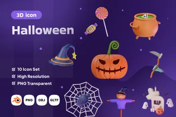 Halloween 3D Icon Pack