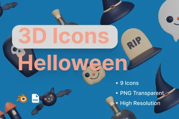 Halloween 3D Icon Pack