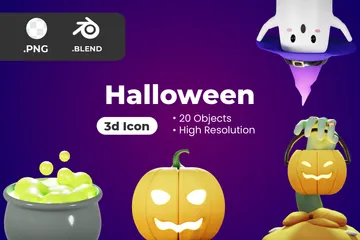 Halloween 3D Icon Pack