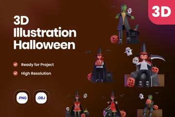 Halloween 3D Icon Pack