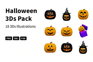 Halloween 3D Icon Pack