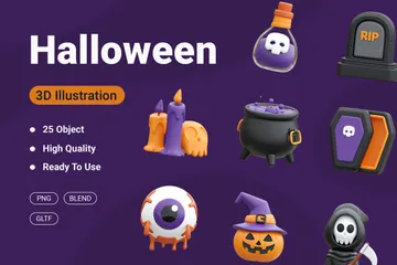 Halloween 3D Icon Pack