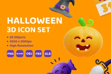 Halloween 3D Icon Pack