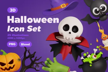 Halloween 3D Icon Pack