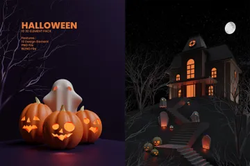 Halloween 3D Icon Pack