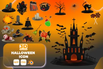 Halloween 3D Icon Pack