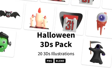 Halloween 3D Icon Pack