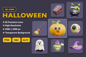 Halloween 3D Icon Pack