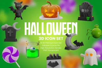 Halloween 3D Icon Pack