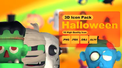 Halloween 3D Icon Pack