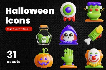 Halloween 3D Icon Pack