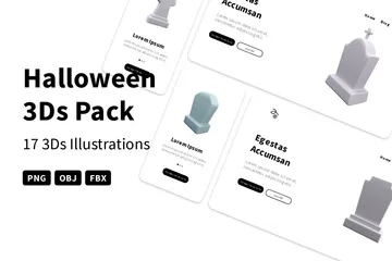 Halloween 3D Icon Pack