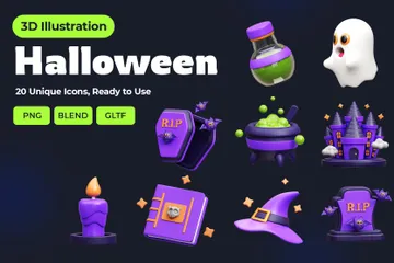 Halloween 3D Icon Pack