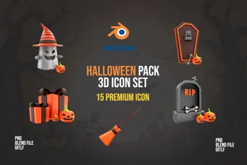 Halloween 3D Icon Pack