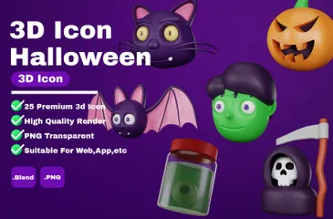 Halloween 3D Icon Pack