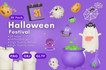 Halloween 3D Icon Pack