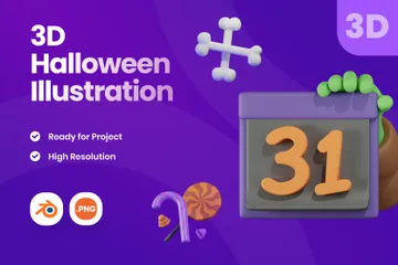 Halloween 3D Icon Pack