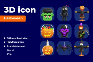 Halloween 3D Icon Pack