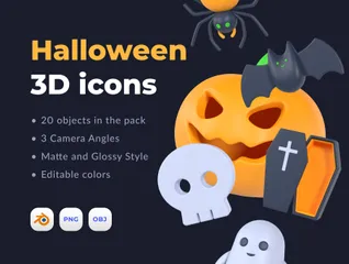 Halloween 3D Icon Pack