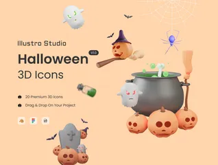 Halloween 3D Icon Pack