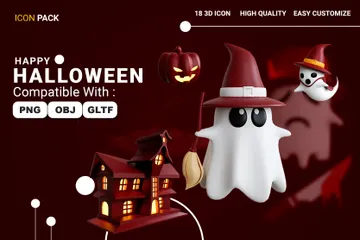 Halloween 3D Icon Pack