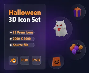 Halloween 3D Icon Pack
