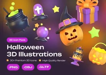 Halloween 3D Icon Pack