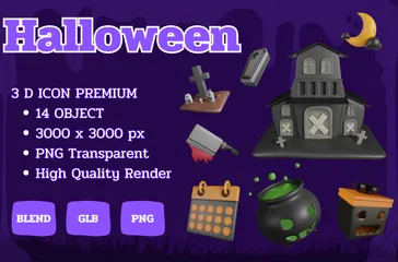 Halloween 3D Icon Pack