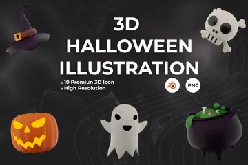 Halloween 3D Icon Pack