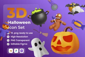 Halloween 3D Icon Pack