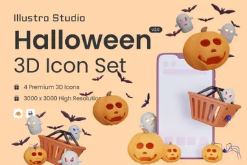 Halloween 3D Icon Pack