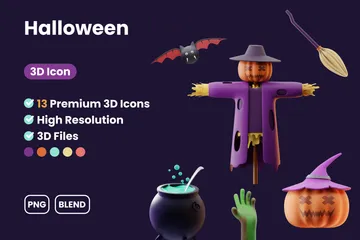 Halloween 3D Icon Pack