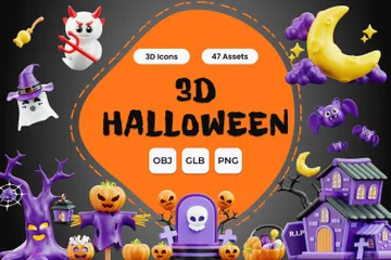 Halloween 3D Icon Pack