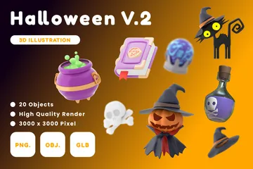 Halloween 3D Icon Pack