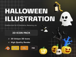 Halloween 3D Icon Pack