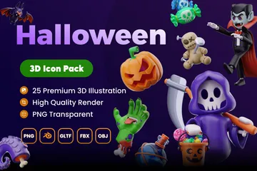 Halloween 3D Icon Pack