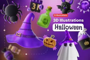 Halloween 3D Icon Pack