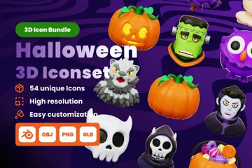 Halloween 3D Icon Pack