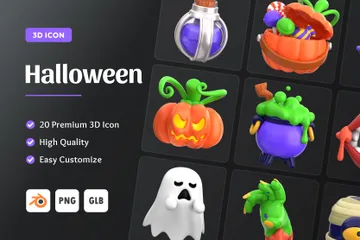 Halloween 3D Icon Pack