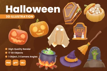 Halloween 3D Icon Pack