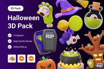 Halloween 3D Icon Pack