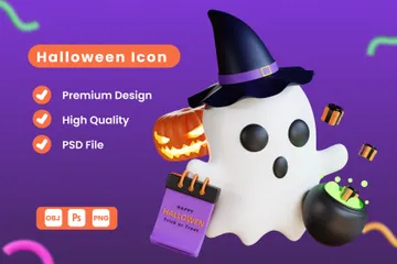 Halloween 3D Illustration Pack