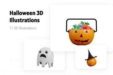 Halloween 3D Illustration Pack