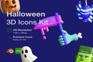 Halloween 3D Illustration Pack