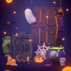 Halloween 3D Illustration Pack